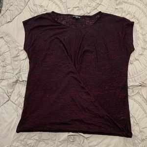 Express maroon/black lightweight shirt size Small.